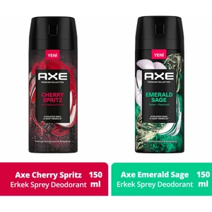 Premium Collection Erkek Sprey Deodorant Cherry Spritz 150 ml + Emerald Sage 150 ml