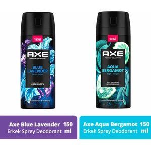 Premium Collection Erkek Sprey Deodorant Blue Lavender 150 ml + Aqua Bergamot 150 ml