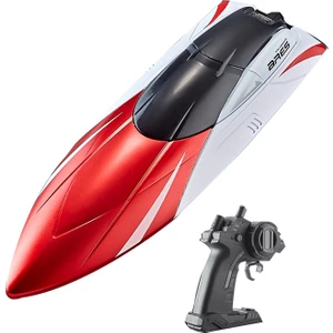 Rc Boat 2.4g Çift Dümen Motoru Su Geçirmez Yüksek Hızlı Tekne Oyuncakları-Kırmızı (Yurt Dışından)