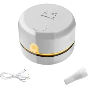 Masa Süpürgesi, Mini Masa Toz Şarjlı Süpürge, El Süpürgesi Masa-Beyaz (Yurt Dışından)