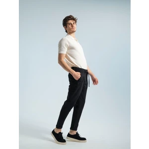 Erkek Kadife Boyfriend Pantolon , Slim Fit Rahat Kesim Beli Bağlamalı Yan Cepli Jogger Pantolon