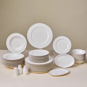 Bone Collection Lexi 53 Parça 12 Kişilik Yemek Takımı Platin