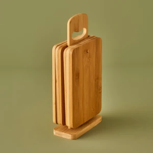 Bella Maison Craft 6'lı Kesme Tahtası Seti Naturel (15x7x33 cm)