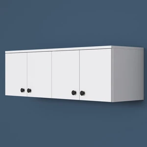 EA143 Portmanto Üst Modülü Çok Amaçlı Dolap Beyaz