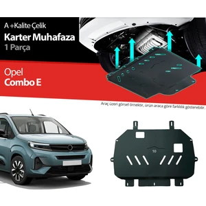 Opel Combo E Çelik Karter Muhafaza Koruma 2023 2024 2025