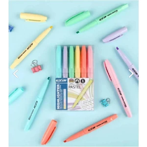 Pastel Highlighter 6 Renk Pastel Fosforlu Kalem Seti Kalem Tipi / Highlighter Pastel