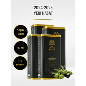 Green Amour Avantajlı Paket,  Yeni hasat, Soğuk Sıkım,  0,3 Asit, 370 polifenol  Natürel Sızma  Zeytinyağı 20 Lt