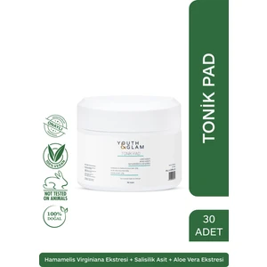 Youth & Glam YOUTH&GLAM Tonik Pad Cilt Temizleyici Etkisiyle Akne Oluşumunu Önler 10 g