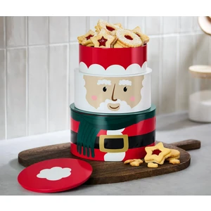 3 Adet Noel Motifli Kurabiye Kutusu