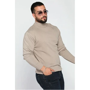 Slim Fit Yarım Balıkçı Yaka Triko Kazak
