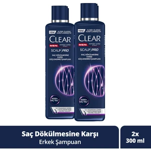 Men Scalp Pro Şampuan Saç Dökülmesine ve Kepeğe Karşı Etkili 300 ml X2