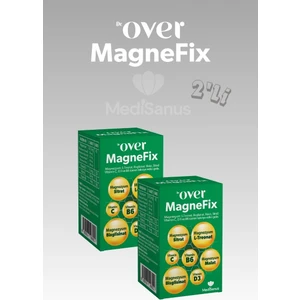 Dr. Over Magnefix - Magnezyum L-Treonat, Bisglisinat, Malat, Sitrat, Vitamin C, D3 ve B6 Içeren Gıda Takviyesi - 2 Kutu