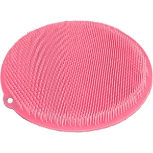 Pratik Yuvarlak Vantuzlu Banyo Sırt Kese Matı 26 cm ( Lisinya )