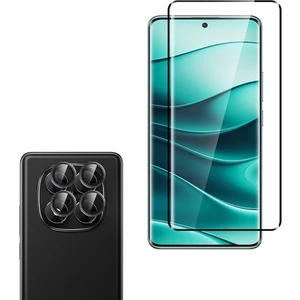 Xiaomi Redmi Note 14 Pro 5g Uyumlu Ekran Koruyucu Şeffaf + Kamera Lens Koruyucu