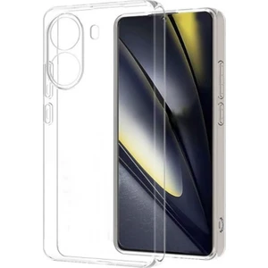Xiaomi Poco X7 Pro Uyumlu Kılıf Silikon Şeffaf + Ekran Koruyucu