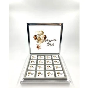 32 Adet Isme Özel Hoşgeldin Bebek Çikolatası