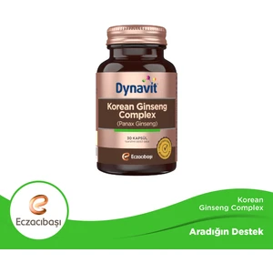 Korean Ginseng Complex (Panax Ginseng) 30 Bitkisel Kapsül - Panax Ginseng, Ginkgo Biloba, L-Arjinin