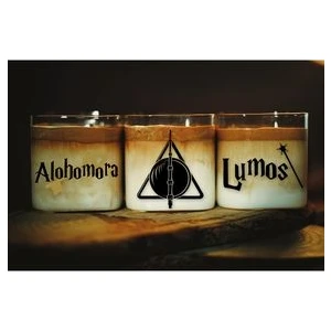 Caga Home  Pinterest 3 Adet Harry Potter Lumos Alohomora ve Ölüm Yadigarları Kahve Bardağı Cam Bardak