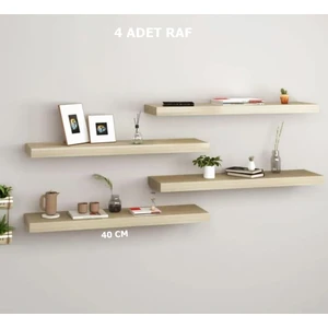 Life Deco Uçan Raf,gizli Bağlantı,mutfak,banyo Rafı4 Adet LD-5000-R57