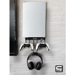 2'li Fırsat Ps5 ve Ps5 Slim Duvar Standı Joystick Konsol Tutacağı Playstation 5 Stand Set