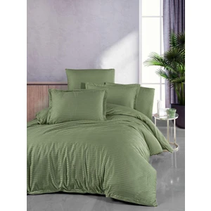 Çift Kişilik Lastikli Çarşaflı Yeşil Nevresim Takımı