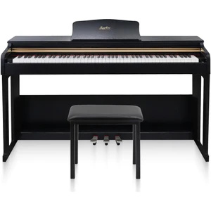 Jwin Sapphire SDP-214 Çekiç Aksiyonlu 88 Tuşlu Dijital Piyano + Tabure - Siyah