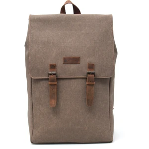 DESIGN02 Kanvas Deri Vizon 15.6 Inch Laptop Sırt Çantası