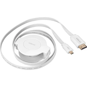 HY-W295 Micro HDMI M/m 1.3m Altın Uçlu 24K 1.4 Ver. 3D Makaralı Kablo