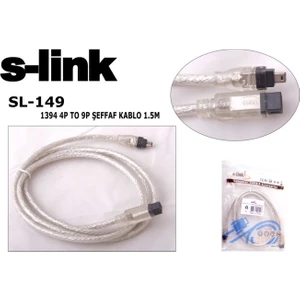 SL-149 IEEE1394 4pin To 9pin 1.5m Firewire Kablosu