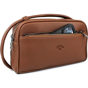 Derise Club Erkek Taba Renk El Çantası Portföy Çanta Iki Bölmeli El Çantası Clutch Çanta