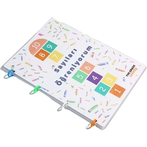 The Grade 2-6 Yaş Yaz-Sil.sayıları Öğrenme Seti.eğitici Set.eğitici Sayı Kartları.12 Sayfa-A4 Boyut