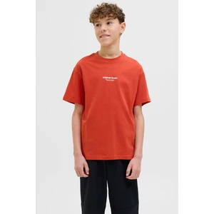 Jack & Jones Jorvesterbro Tee Ss Crew Turuncu Erkek Çocuk Kısa Kol T-Shirt