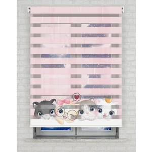 AD Home Sevimli Yavru Kediler Baskılı Zebra Perde - Gece Gündüz - Çocuk Odası Perdesi | Kokusuz Mürekkeple Basılmış  Zebra Perdeler ile Sende Tarzını Yansıt! | 1 Dakikada Pratik Montaj