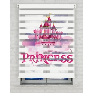 AD Home Prensesin Şatosu Baskılı Zebra Perde - Gece Gündüz - Kız Çocuk Odası Perdesi | Kokusuz Mürekkeple Basılmış  Zebra Perdeler ile Sende Tarzını Yansıt! | 1 Dakikada Pratik Montaj