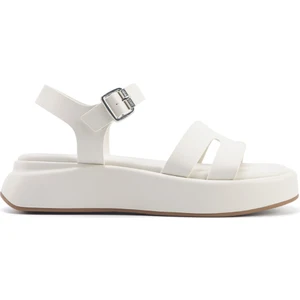 Nine West Velart 5fx Kırık Beyaz Kadın Kalın Taban Sandalet