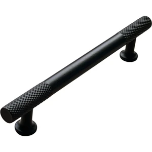 Irk Metal T Bar ( Tırtıklı Çubuk) Kulp Mobilya Mutfak Çekmece Kapak Kulbu Alüminyum Metal Siyah Boya