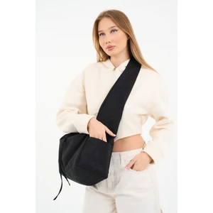 Mute Bag Süet Black Tote Bag / Siyah Çapraz Kullanıma Uygun Süet Kadın Omuz Çantası (50*30)