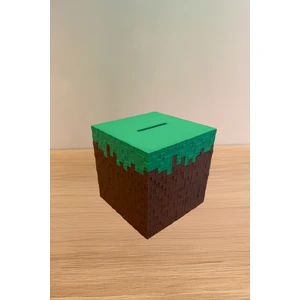 Mek Minecraft Blok Tasarımlı Kumbara