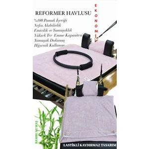 Reform Pazar Pilates Reformer Havlusu Kaydırmaz Pembe