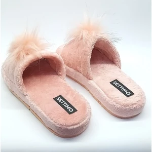 Set Timo Pudra Peluş  Ev Terliği