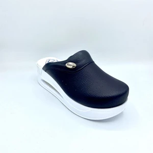 Set Timo Siyah Havalı Taban Tam Ortopedik Sabo Terlik