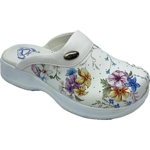 Çiçek Desenli Tam Ortopedik Sabo Terlik