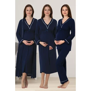 Lacivert Hamile Lohusa Set