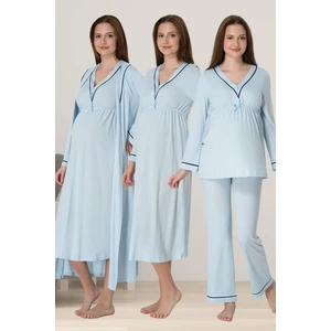 Mavi Hamile Lohusa Set