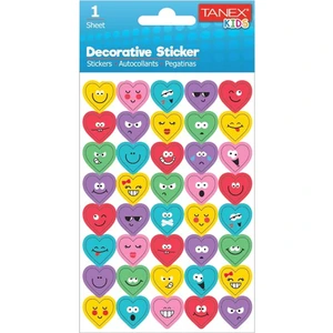 TNX-25034 Puffy Gulen Kalp Stıcker