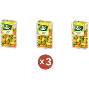 Tic Tac 3'lü Set - Narenciye (Turunçgil) Aromalı Şeker