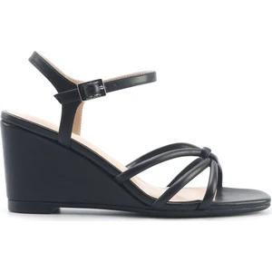 Nine West Jorgıa 5fx Siyah Kadın Dolgu Topuk Sandalet