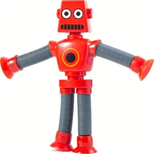 Esnek Robot Oyuncak - Bükülebilir, Vakumlu & Hareketli! Cam ve Masaya Yapışan Eğlenceli Figür 🚀🎉