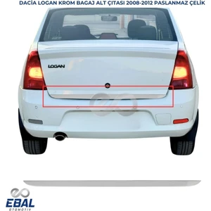 Ebal Oto Dacia Logan Faz 2 Krom Bagaj Alt Çıtası 2008-2012 P.çelik