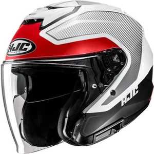 I31 Tevis MC1SF Yarım Motosiklet Kaskı Beyaz Kırmızı